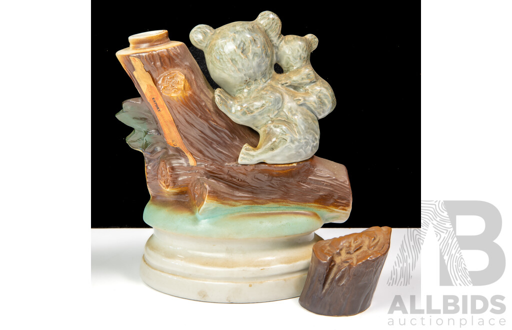 Retro Jim Beam Ceramic Decanter with Stopper, Circa 1972