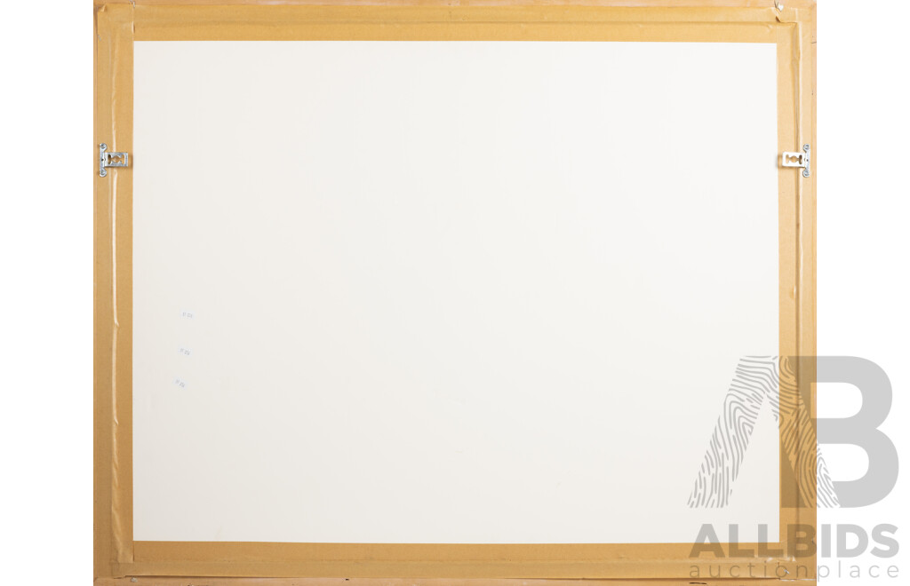 Neroli Weaver, (20th Century, Australian, 1965-), Green & Blue Landscape, Original Oil on Paper, 80 x 98 cm (frame)