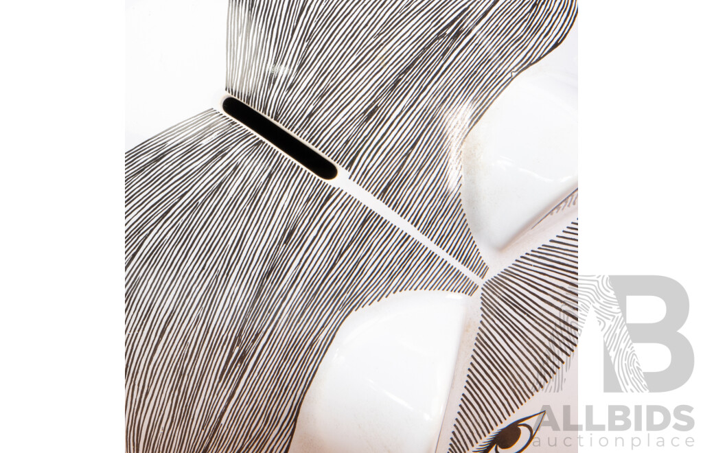 Glazed Ceramic Pucker Up Pig Form Moneybox by Waechtersbach, Germany