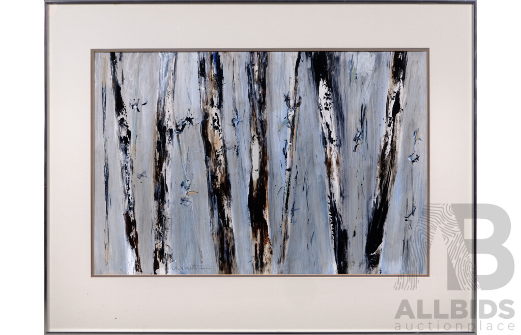 John Waterhouse, (20th Century, New Zealand Born-Australian, 1933-2011), Wyperfeld Reflection, Oil, 75 x 96 cm (frame)