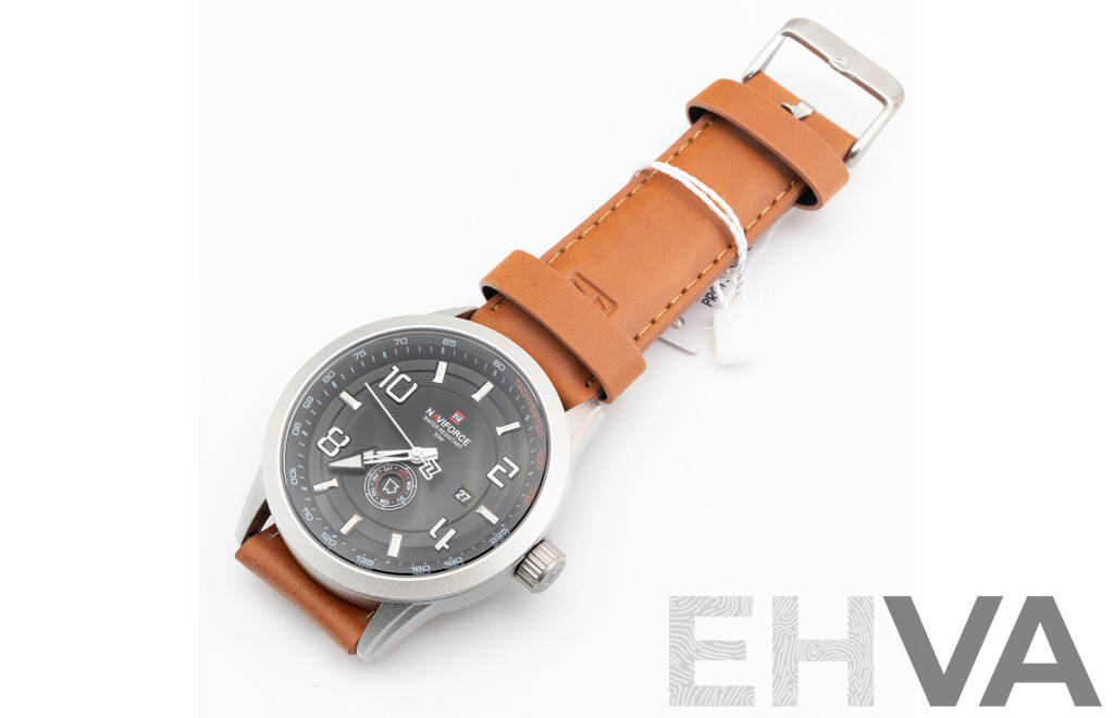 Naviforce 46mm Waterproof Watch, Model NF9229