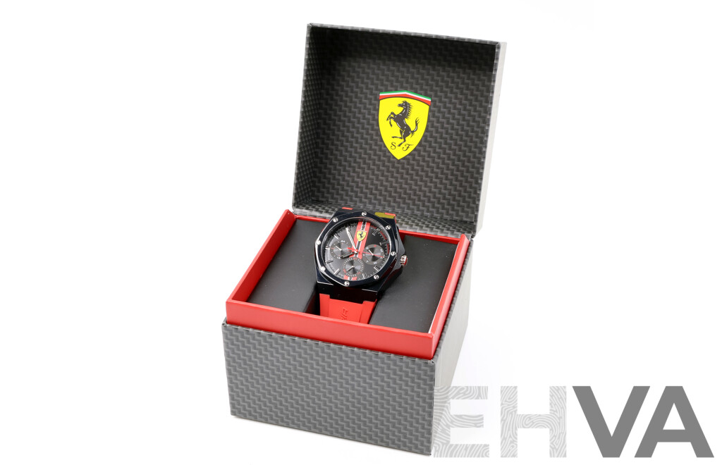 Scuderia Ferrari Aspire Red Silicone Men's Multi-function Watch