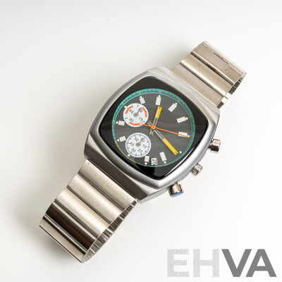 Ciloa 37mm Retro Industrial Brew Chronograph Watch, Model 611