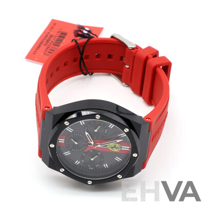 Scuderia Ferrari Aspire Red Silicone Men's Multi-function Watch