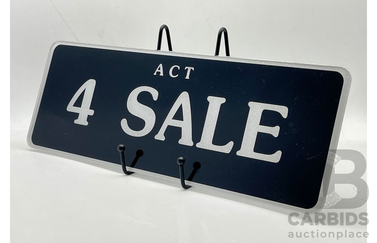 ACT Number Plates - 4 SALE