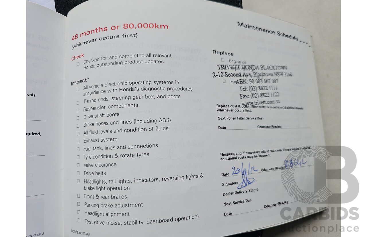 2/2010 Honda Civic VTi MY09 4d Sedan Blue 1.8L