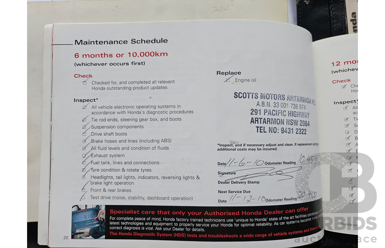 2/2010 Honda Civic VTi MY09 4d Sedan Blue 1.8L