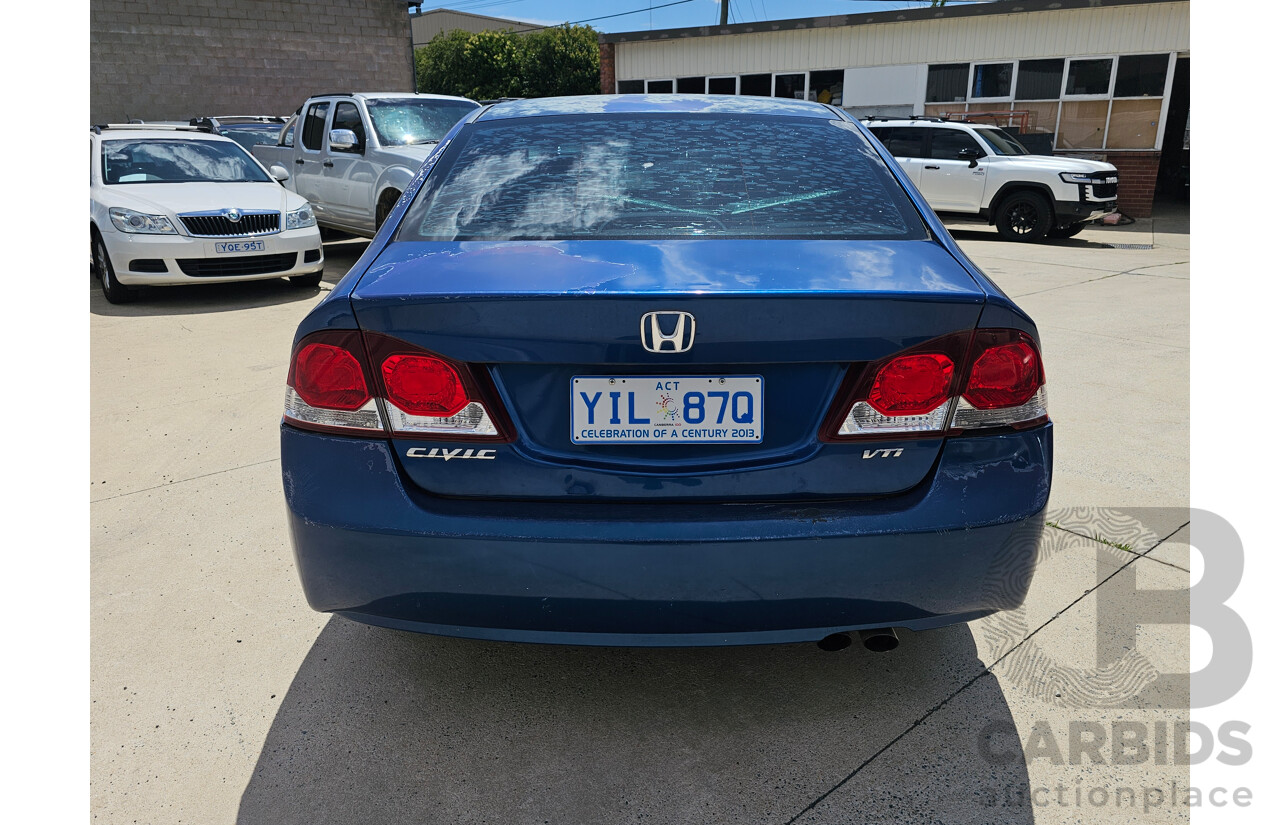 2/2010 Honda Civic VTi MY09 4d Sedan Blue 1.8L