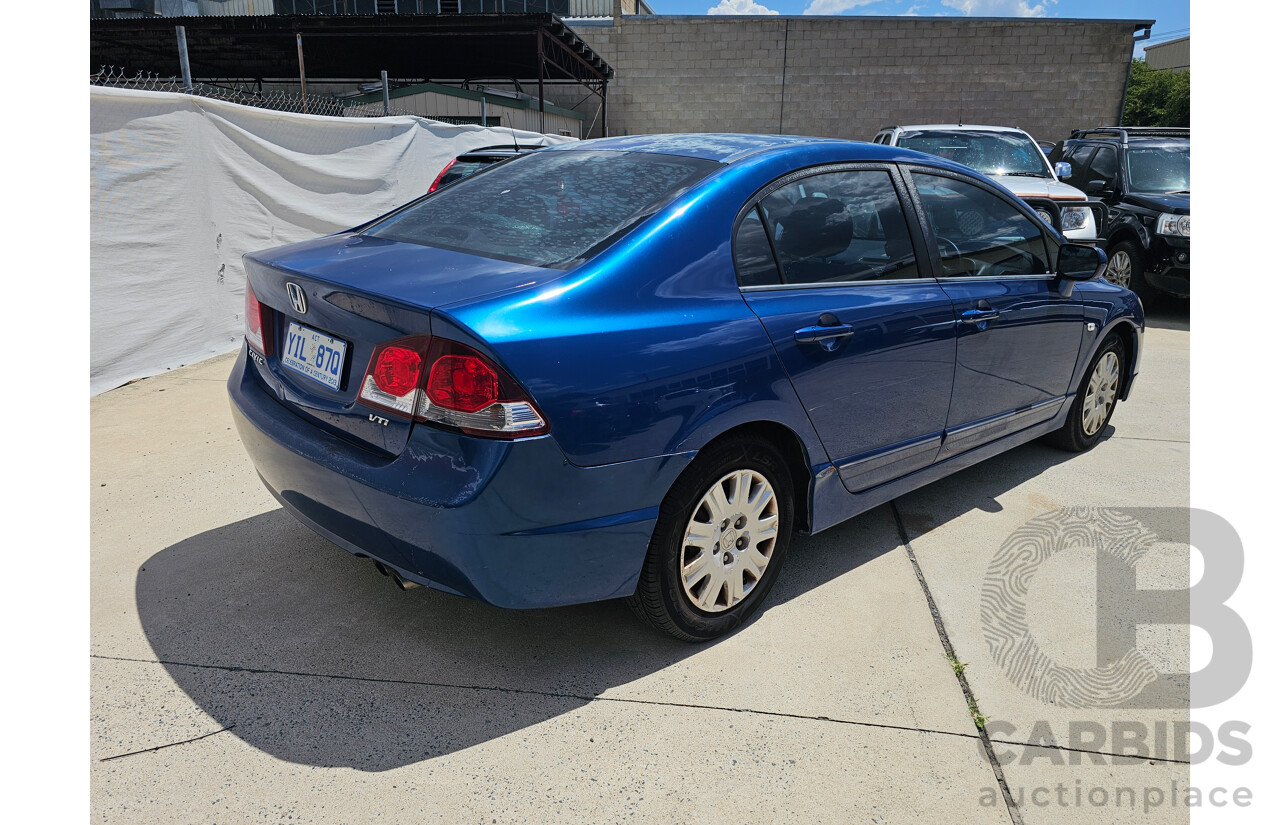 2/2010 Honda Civic VTi MY09 4d Sedan Blue 1.8L