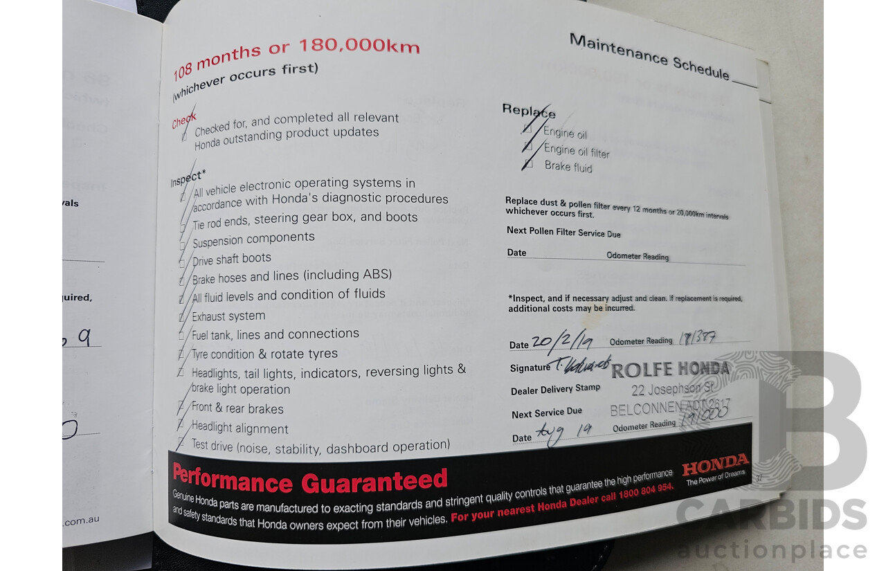 2/2010 Honda Civic VTi MY09 4d Sedan Blue 1.8L