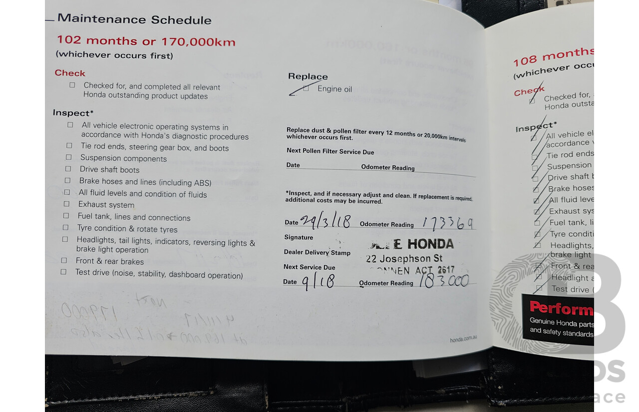 2/2010 Honda Civic VTi MY09 4d Sedan Blue 1.8L