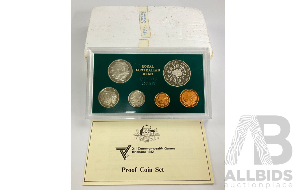 Australian RAM 1982 Proof Coin Set, Commonwealth Games
