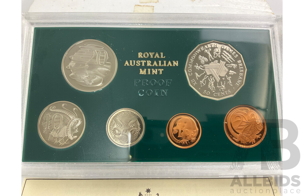 Australian RAM 1982 Proof Coin Set, Commonwealth Games