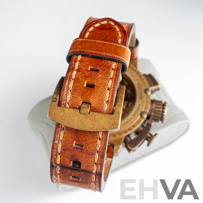 U-Boat 46mm Limited Edition Chimera U-51 Bronze Watch, 083 of 300, Model 6945