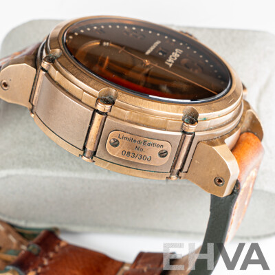 U-Boat 46mm Limited Edition Chimera U-51 Bronze Watch, 083 of 300, Model 6945