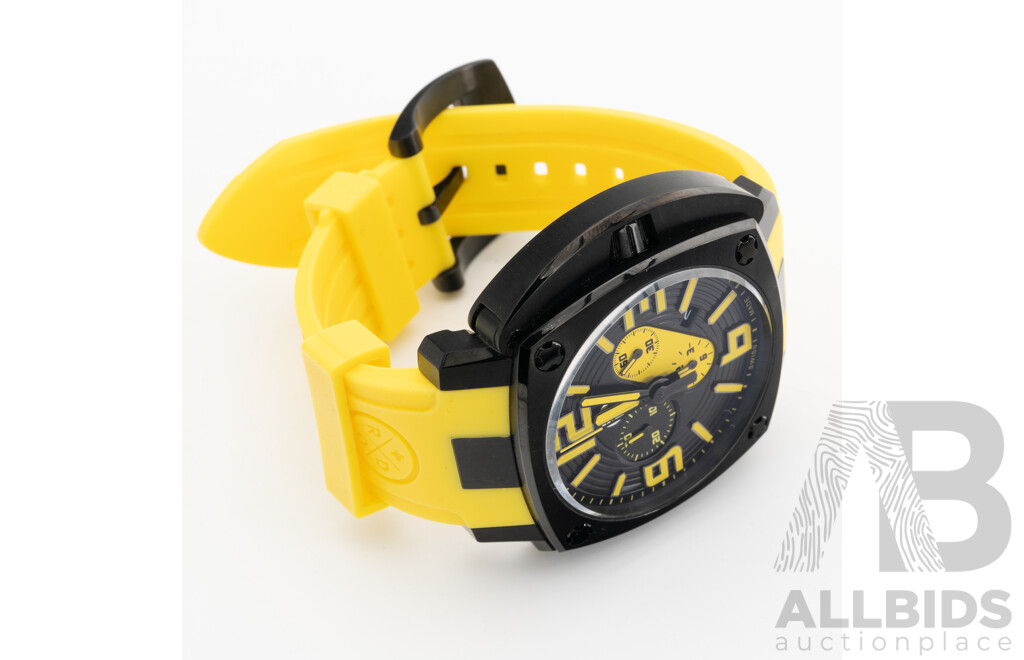 Sam & Rod 42.5mm Empire Iconic Chronograph, Model I42C-BBY0001