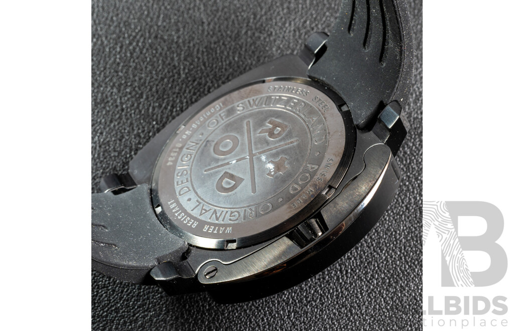 Sam & Rod Time Collection Iconic46-No.01534 Purple & Black Watch, 44mm