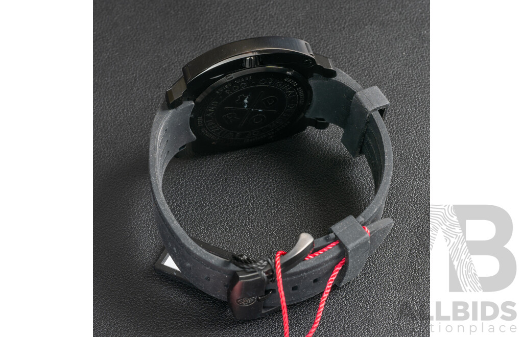 Sam & Rod Time Collection Iconic46-No.01534 Purple & Black Watch, 44mm