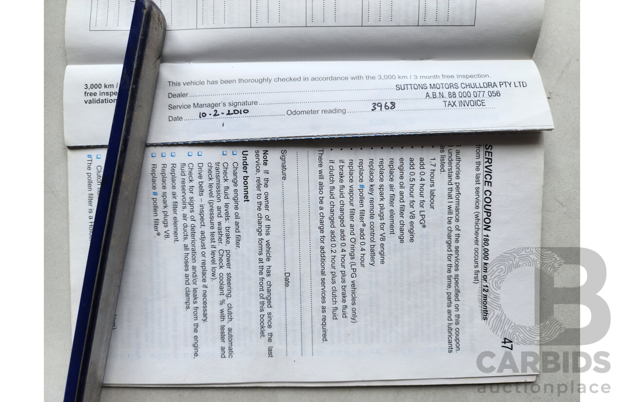 9/2009 Holden Calais V VE MY09.5 4d Sedan Silver 3.6L