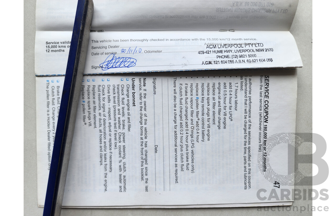 9/2009 Holden Calais V VE MY09.5 4d Sedan Silver 3.6L