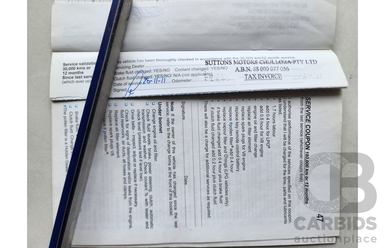 9/2009 Holden Calais V VE MY09.5 4d Sedan Silver 3.6L