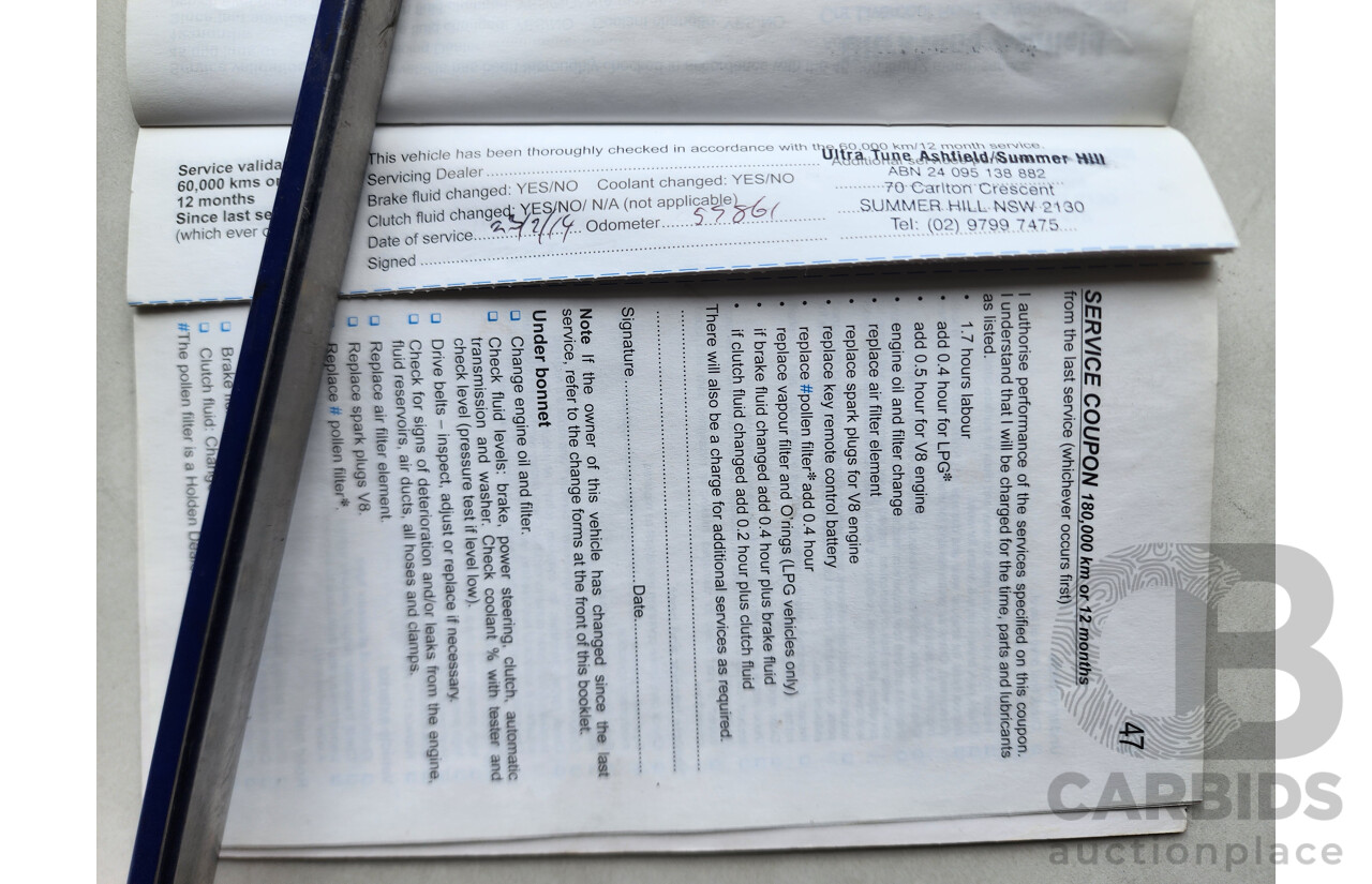 9/2009 Holden Calais V VE MY09.5 4d Sedan Silver 3.6L