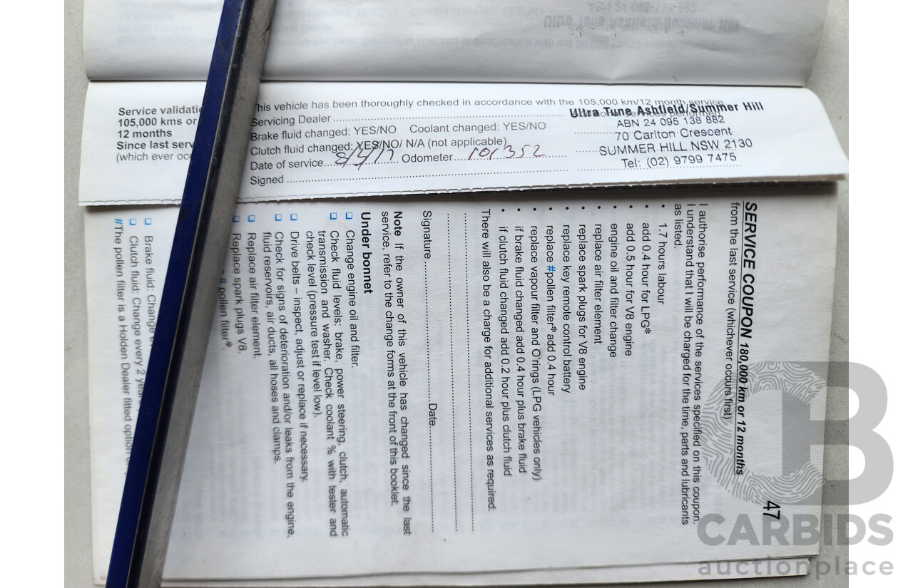 9/2009 Holden Calais V VE MY09.5 4d Sedan Silver 3.6L