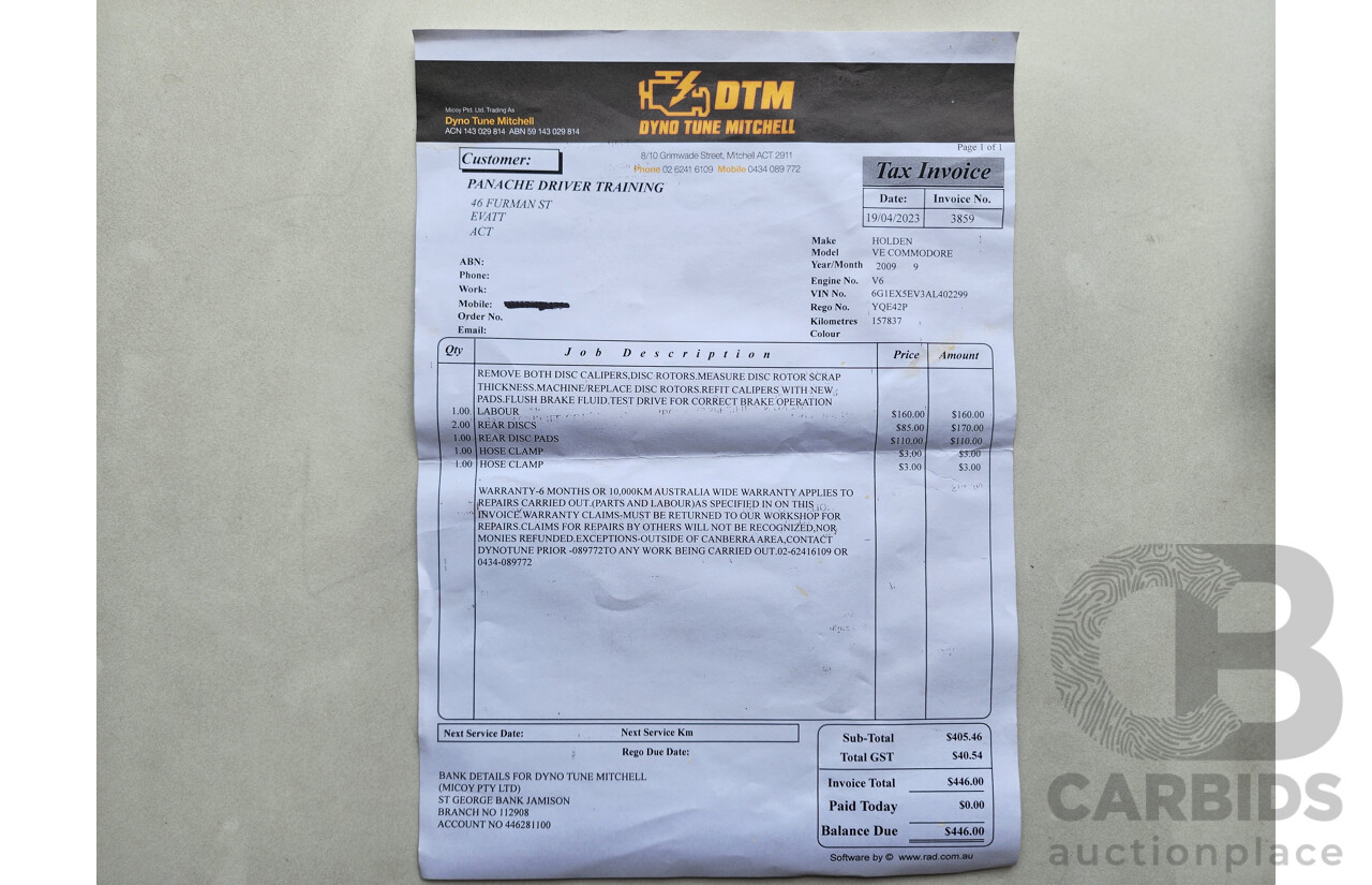 9/2009 Holden Calais V VE MY09.5 4d Sedan Silver 3.6L