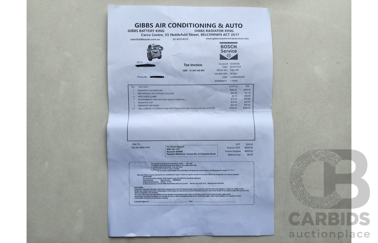 9/2009 Holden Calais V VE MY09.5 4d Sedan Silver 3.6L