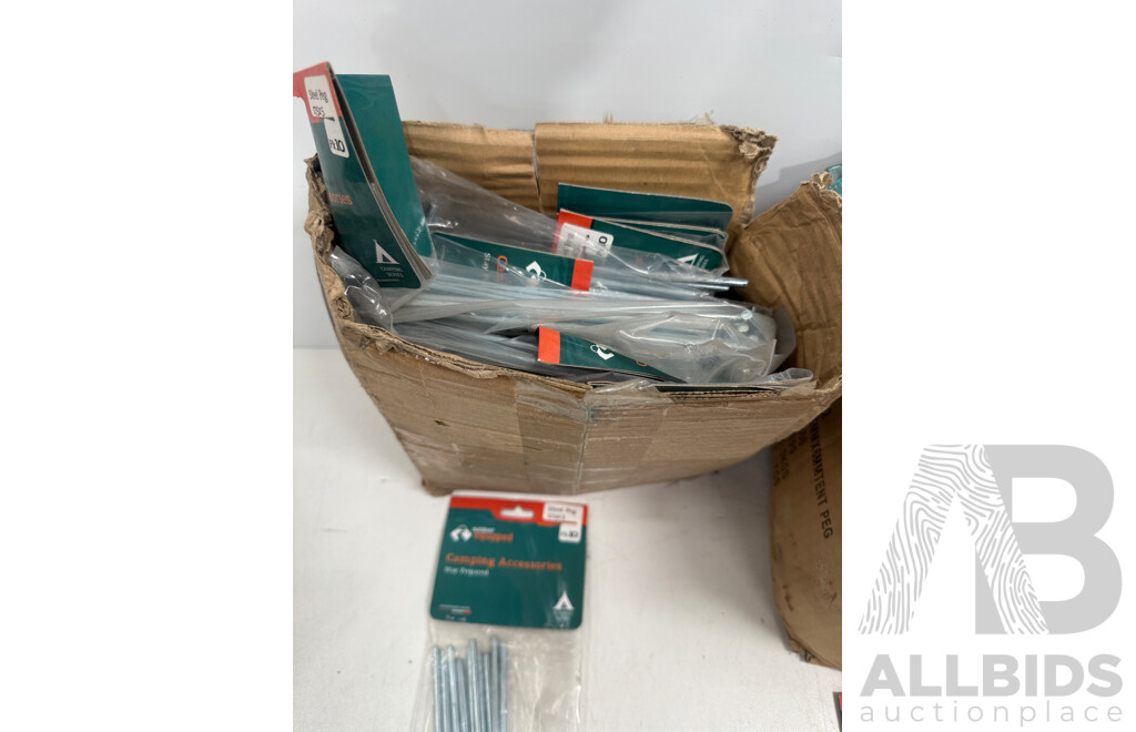 Outdoor Camping Equipment - Various Tent Pegs