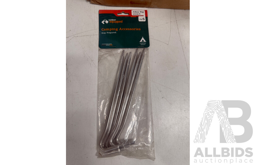 Outdoor Camping Equipment - Various Tent Pegs
