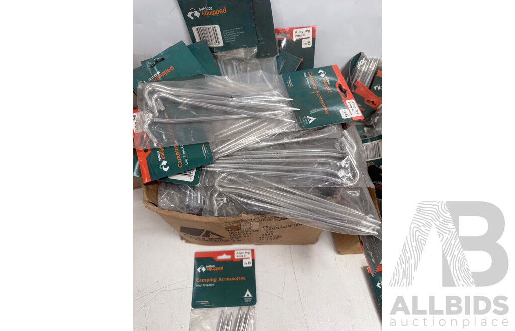 Outdoor Camping Equipment - Various Tent Pegs