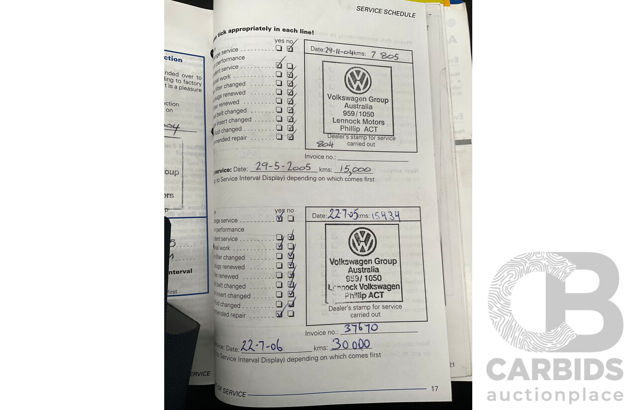 11/2003 Volkswagen Golf 1.6 S  5d Hatchback Reflex Silver 1.6L