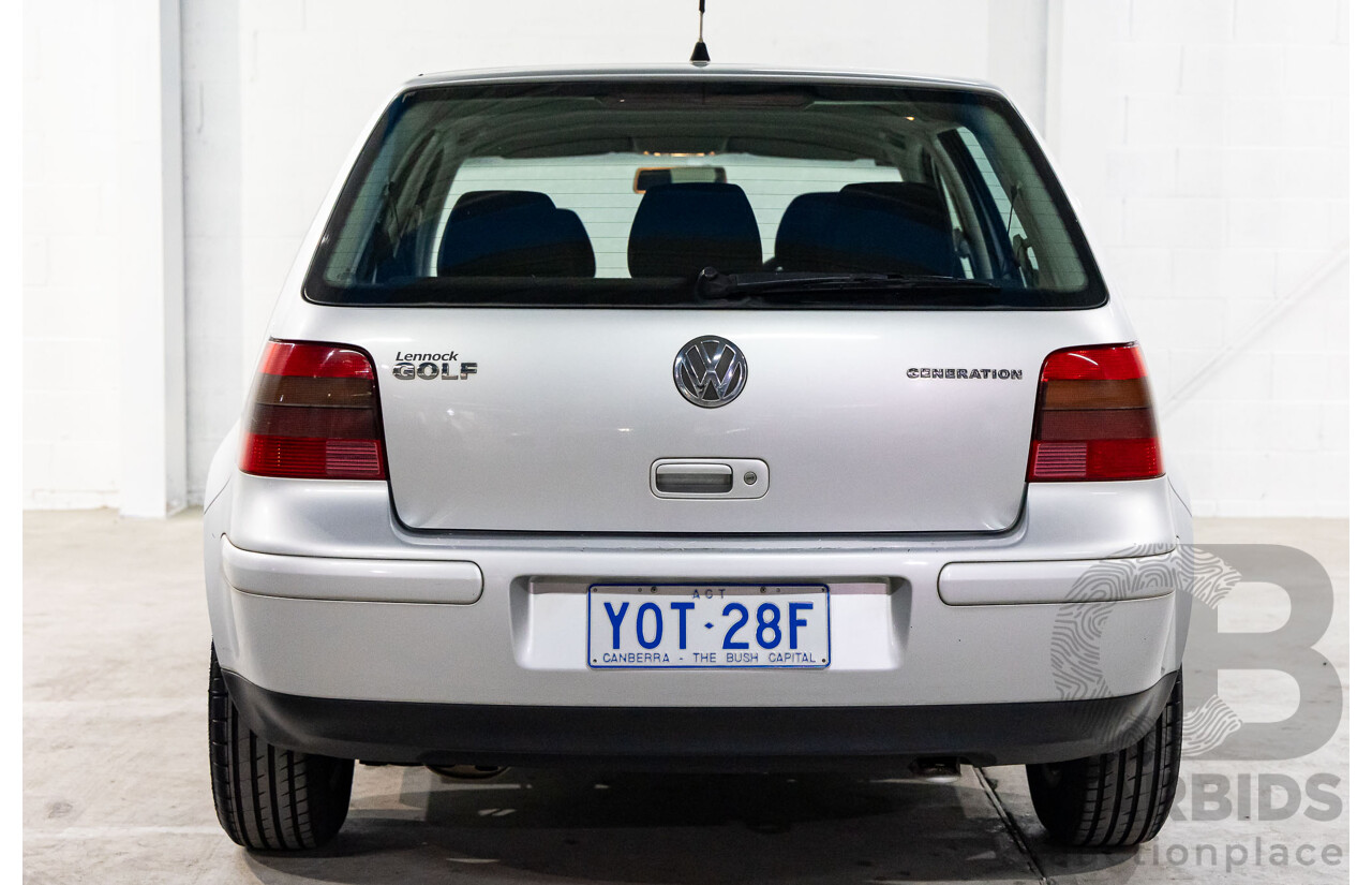 11/2003 Volkswagen Golf 1.6 S 5d Hatchback Reflex Silver 1.6L