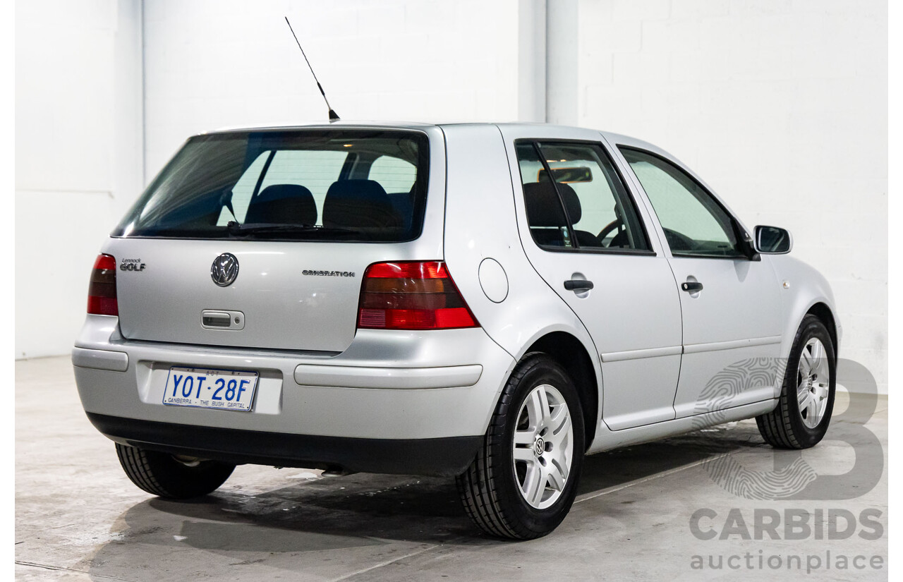 11/2003 Volkswagen Golf 1.6 S 5d Hatchback Reflex Silver 1.6L