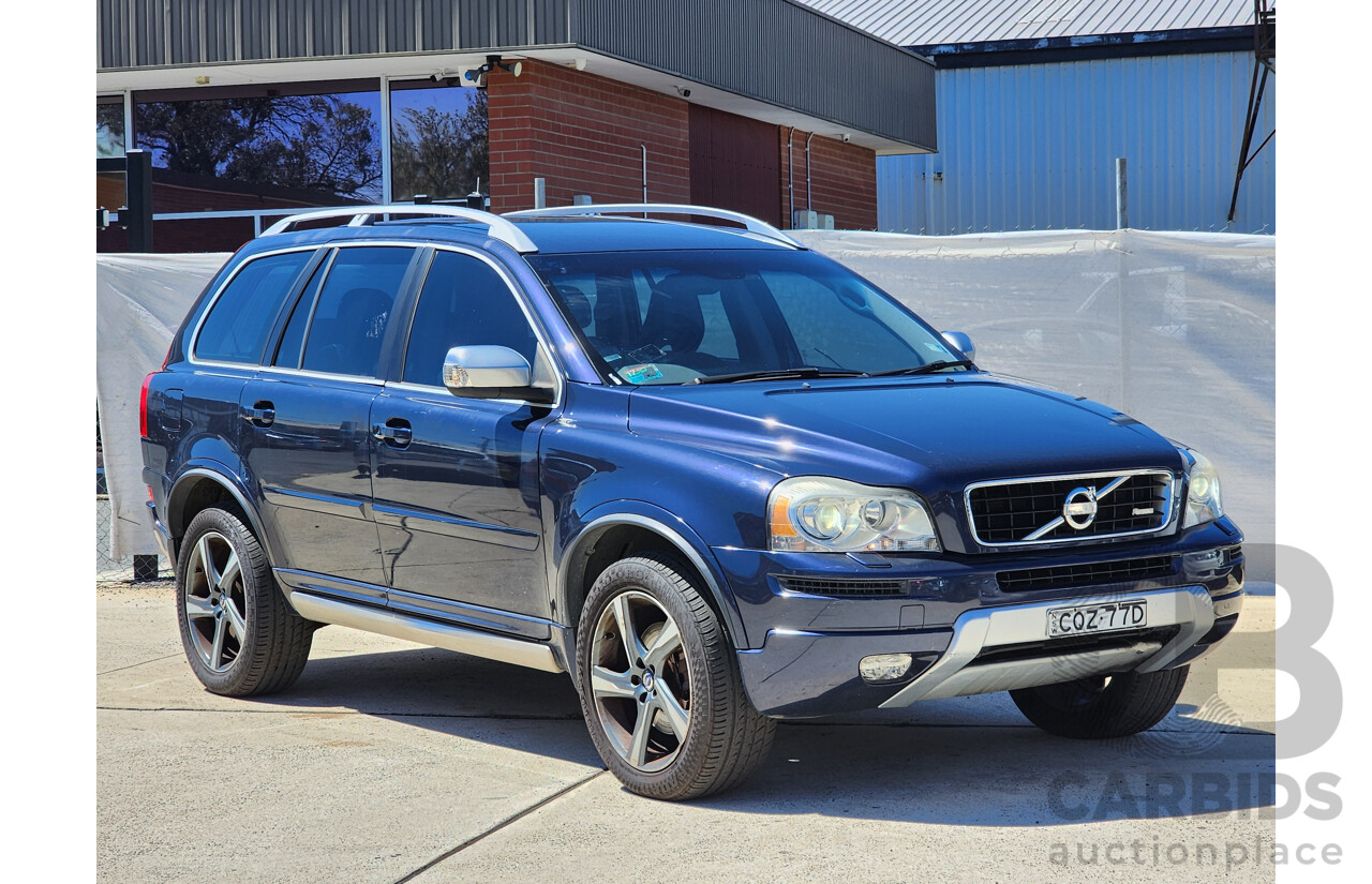 2/2014 Volvo XC90 D5 R-Design (AWD)  MY14 4d Wagon Blue Turbo Diesel 2.4L