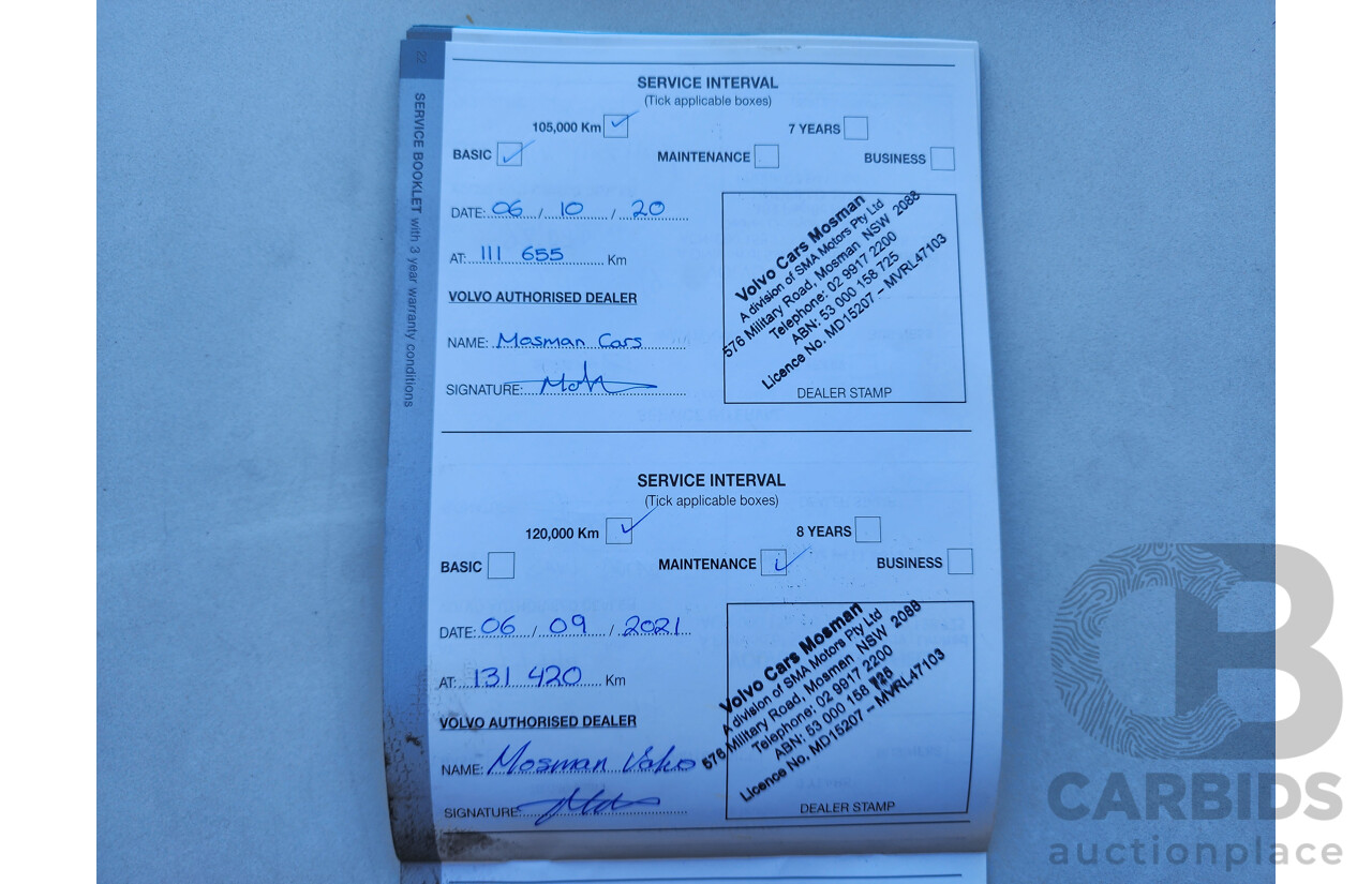 2/2014 Volvo XC90 D5 R-Design (AWD)  MY14 4d Wagon Blue Turbo Diesel 2.4L