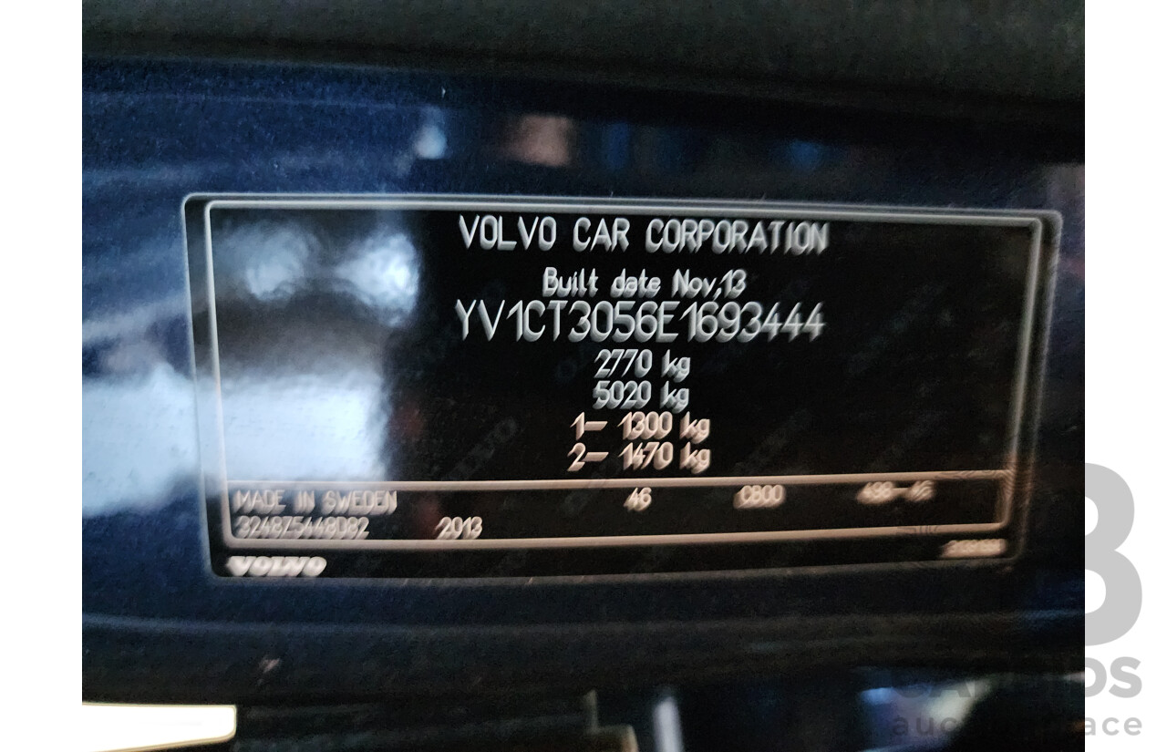 2/2014 Volvo XC90 D5 R-Design (AWD)  MY14 4d Wagon Blue Turbo Diesel 2.4L