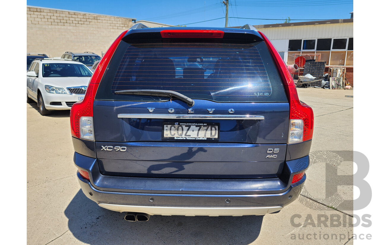 2/2014 Volvo XC90 D5 R-Design (AWD)  MY14 4d Wagon Blue Turbo Diesel 2.4L