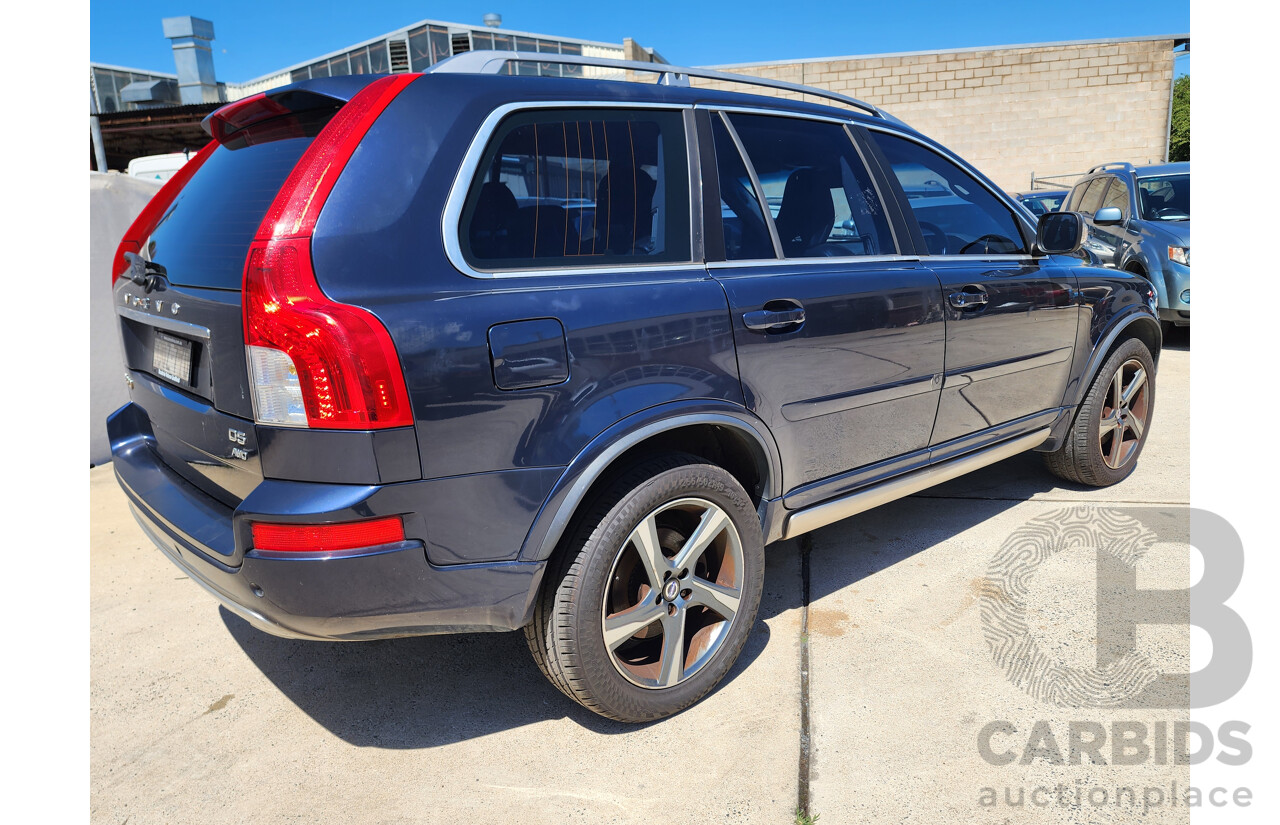 2/2014 Volvo XC90 D5 R-Design (AWD)  MY14 4d Wagon Blue Turbo Diesel 2.4L