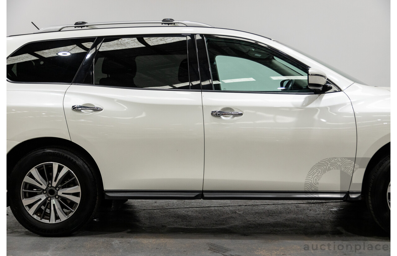 08/2017 Nissan Pathfinder ST R52 MY17 Series 2 4D Wagon White V6 3.5L