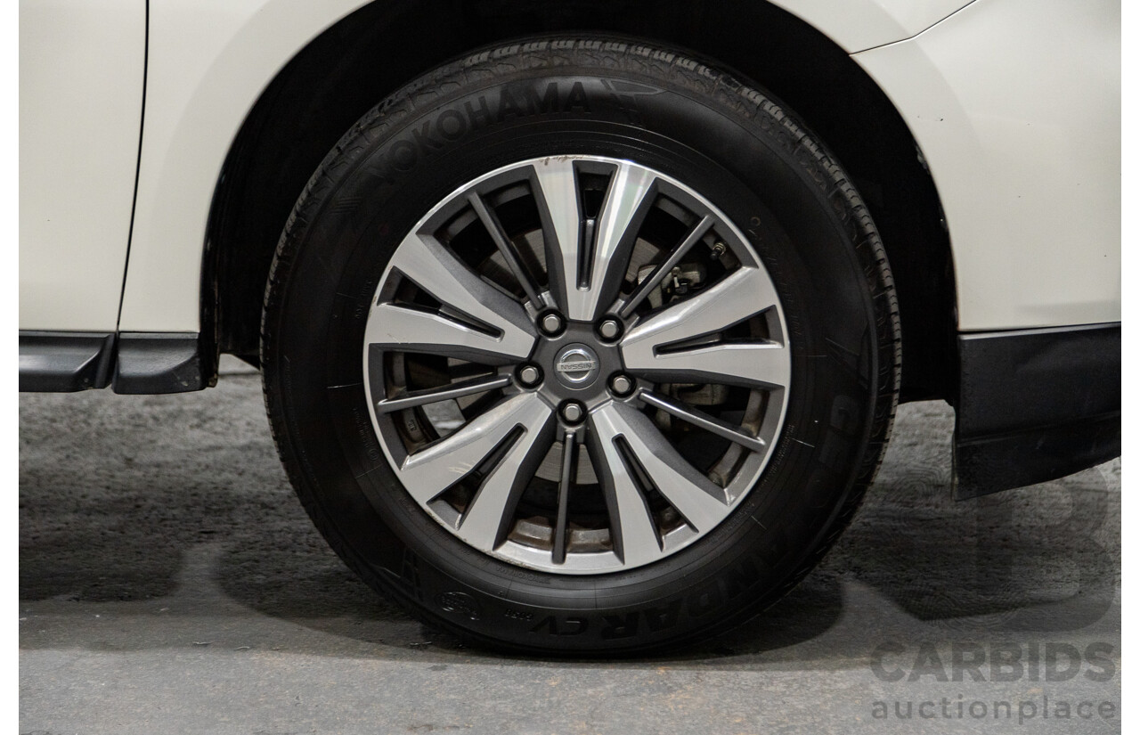 08/2017 Nissan Pathfinder ST R52 MY17 Series 2 4D Wagon White V6 3.5L