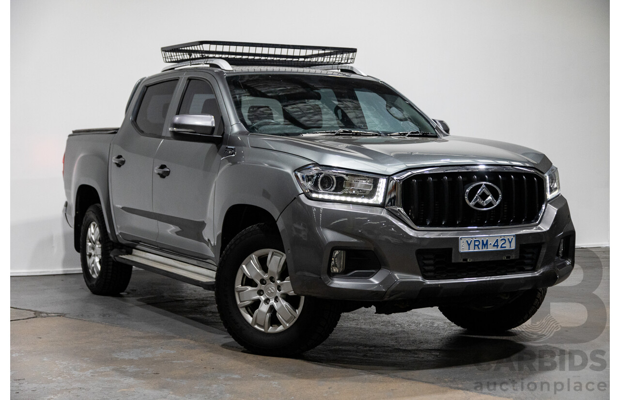 6/2018 Ldv T60 PRO (4x4) SK8C Double Cab Utility Grey Turbo Diesel 2.8L