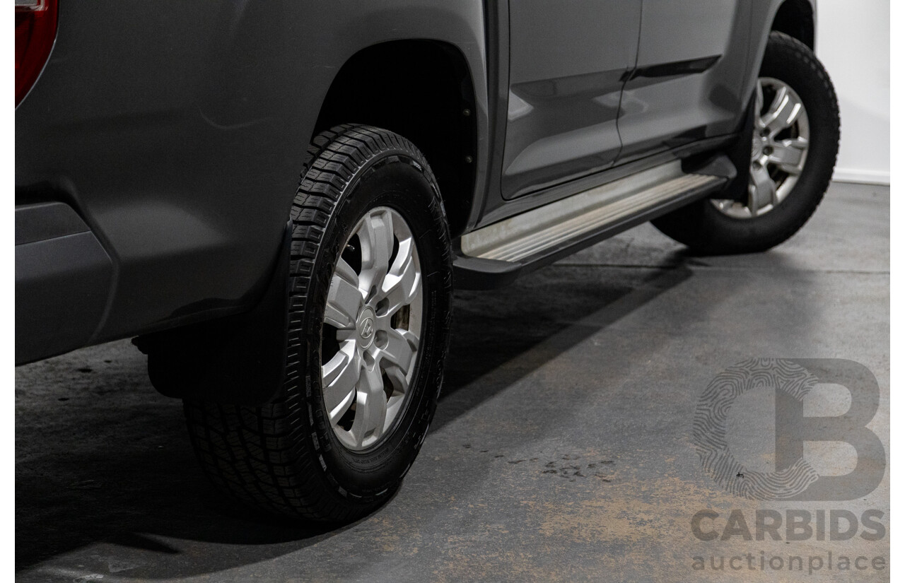 6/2018 Ldv T60 PRO (4x4) SK8C Double Cab Utility Grey Turbo Diesel 2.8L