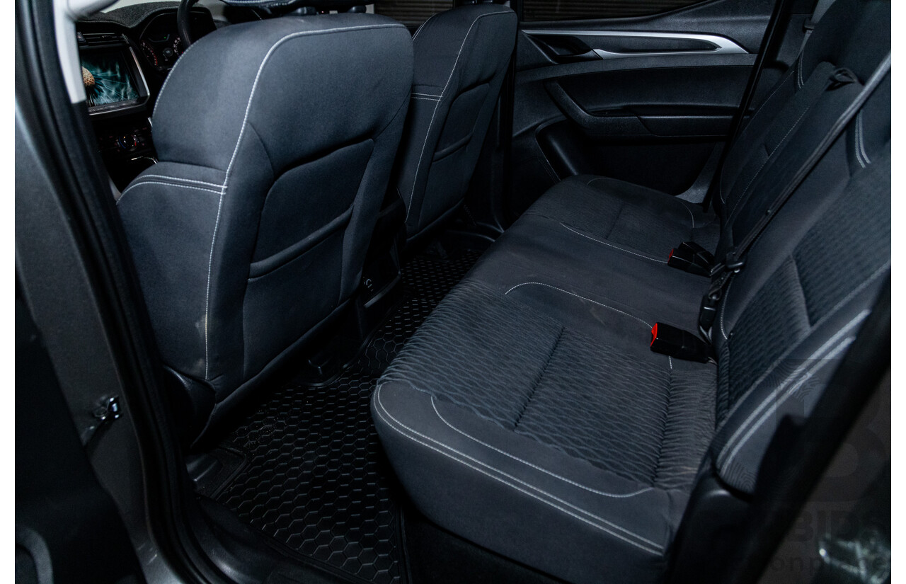 6/2018 Ldv T60 PRO (4x4) SK8C Double Cab Utility Grey Turbo Diesel 2.8L