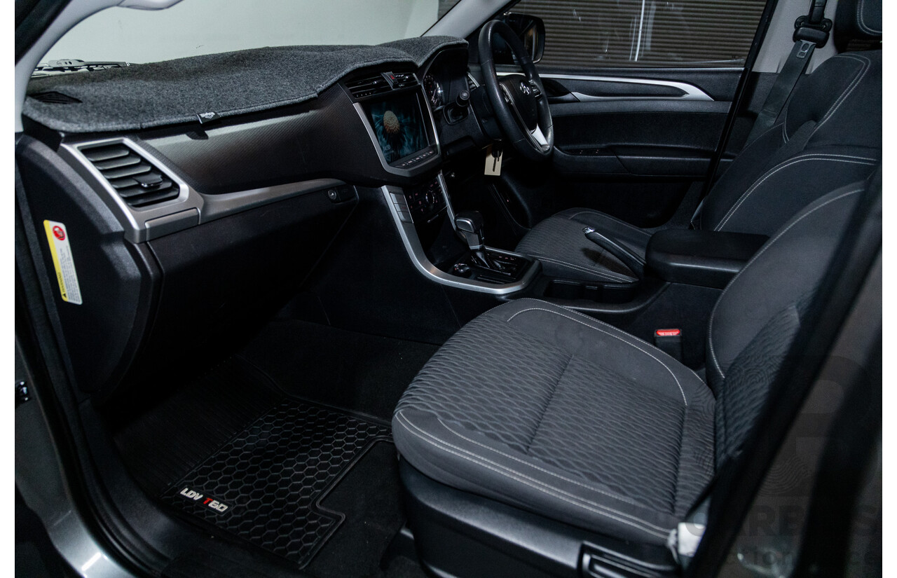 6/2018 Ldv T60 PRO (4x4) SK8C Double Cab Utility Grey Turbo Diesel 2.8L