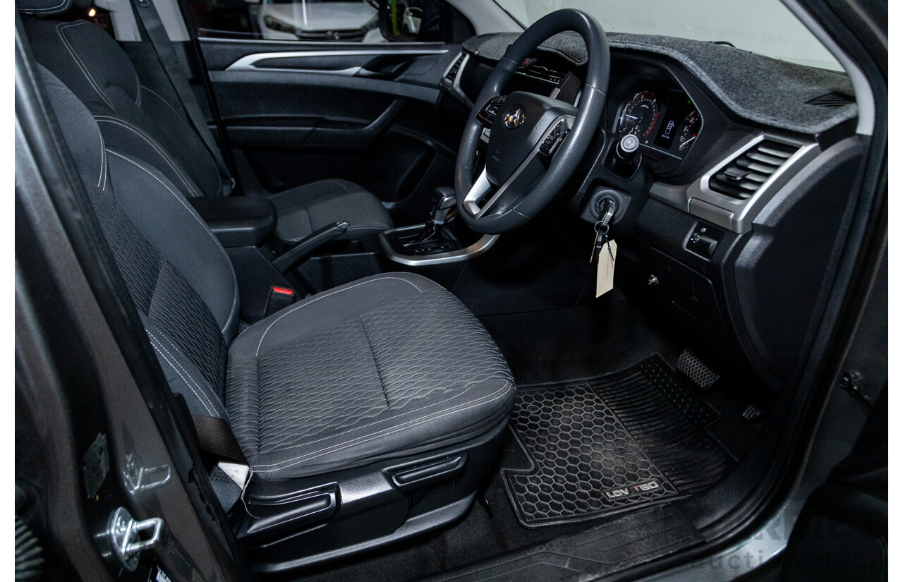 6/2018 Ldv T60 PRO (4x4) SK8C Double Cab Utility Grey Turbo Diesel 2.8L