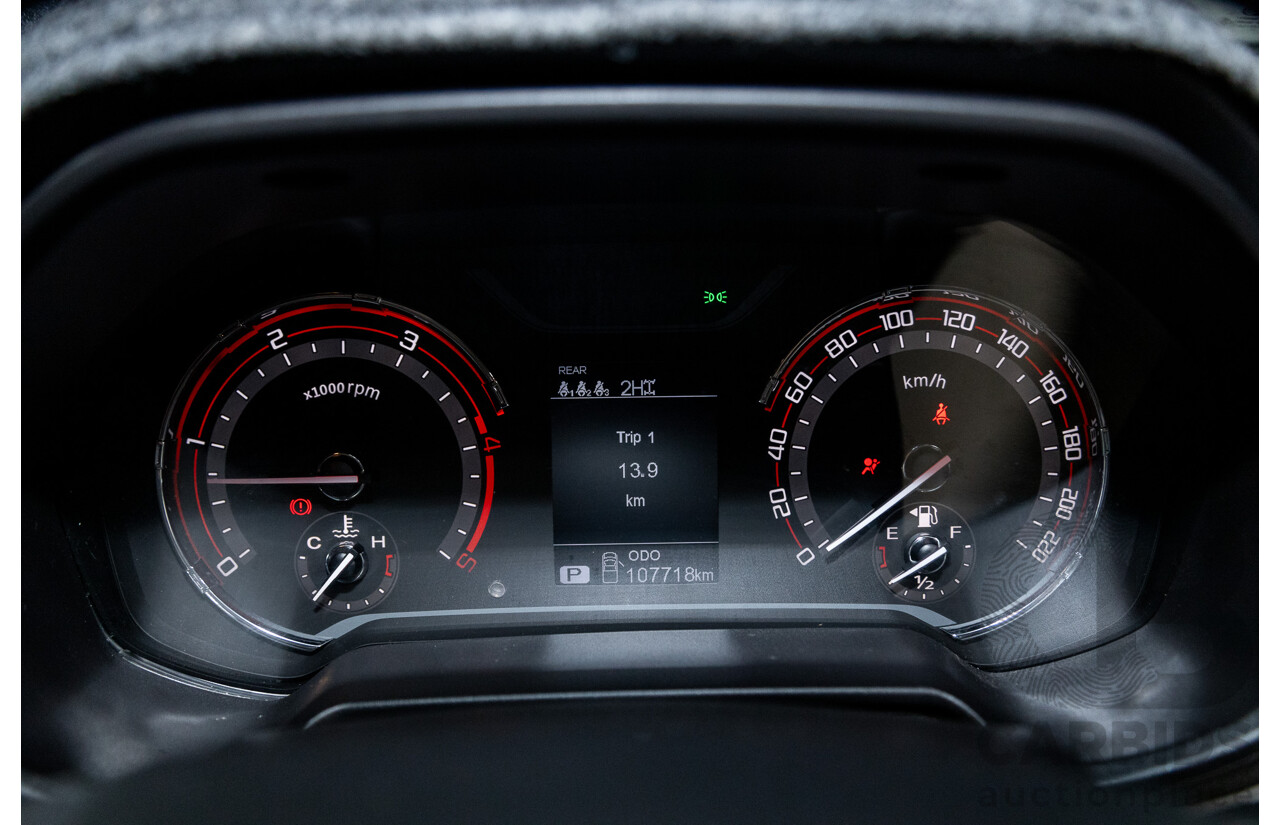 6/2018 Ldv T60 PRO (4x4) SK8C Double Cab Utility Grey Turbo Diesel 2.8L