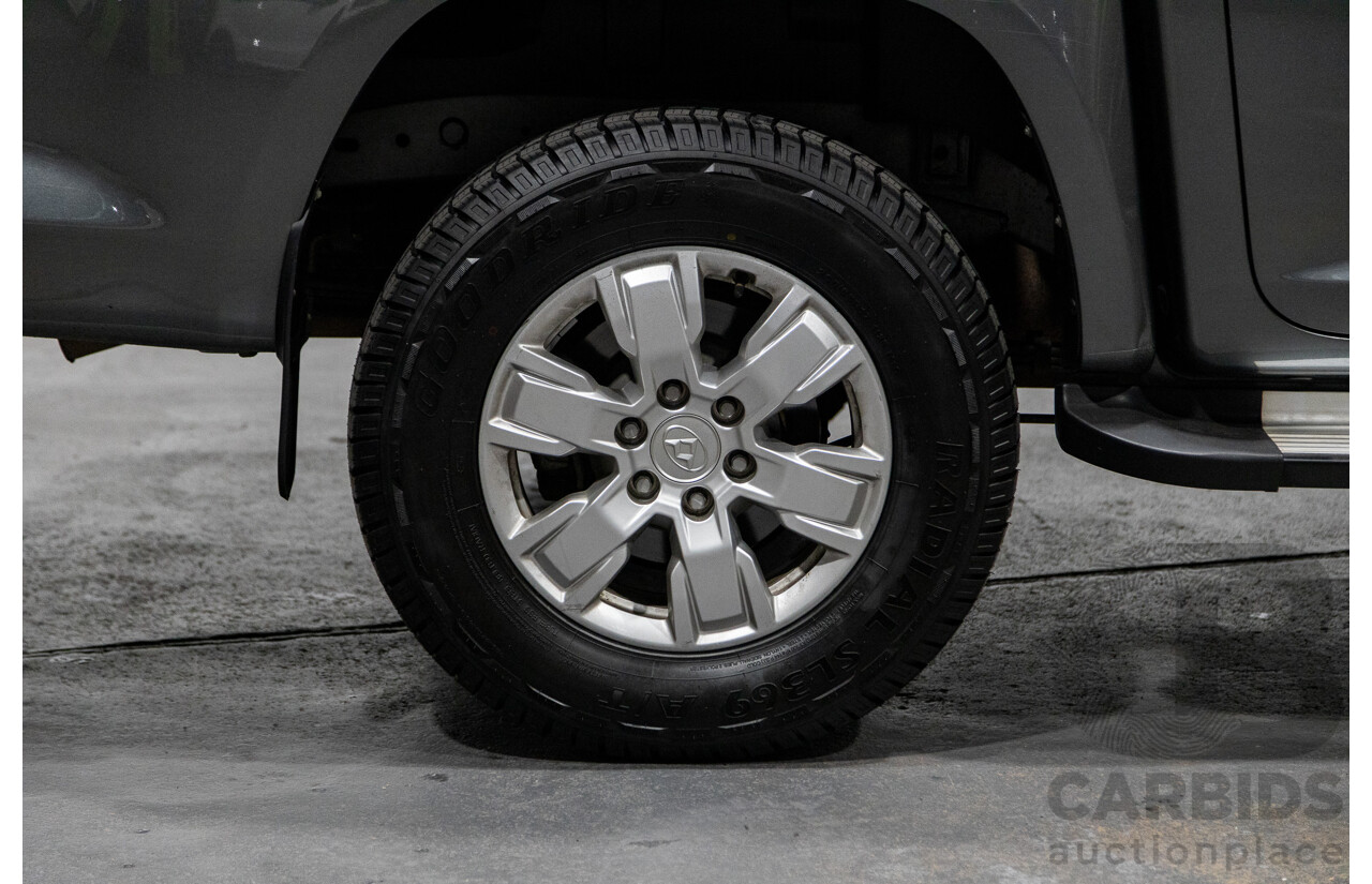 6/2018 Ldv T60 PRO (4x4) SK8C Double Cab Utility Grey Turbo Diesel 2.8L