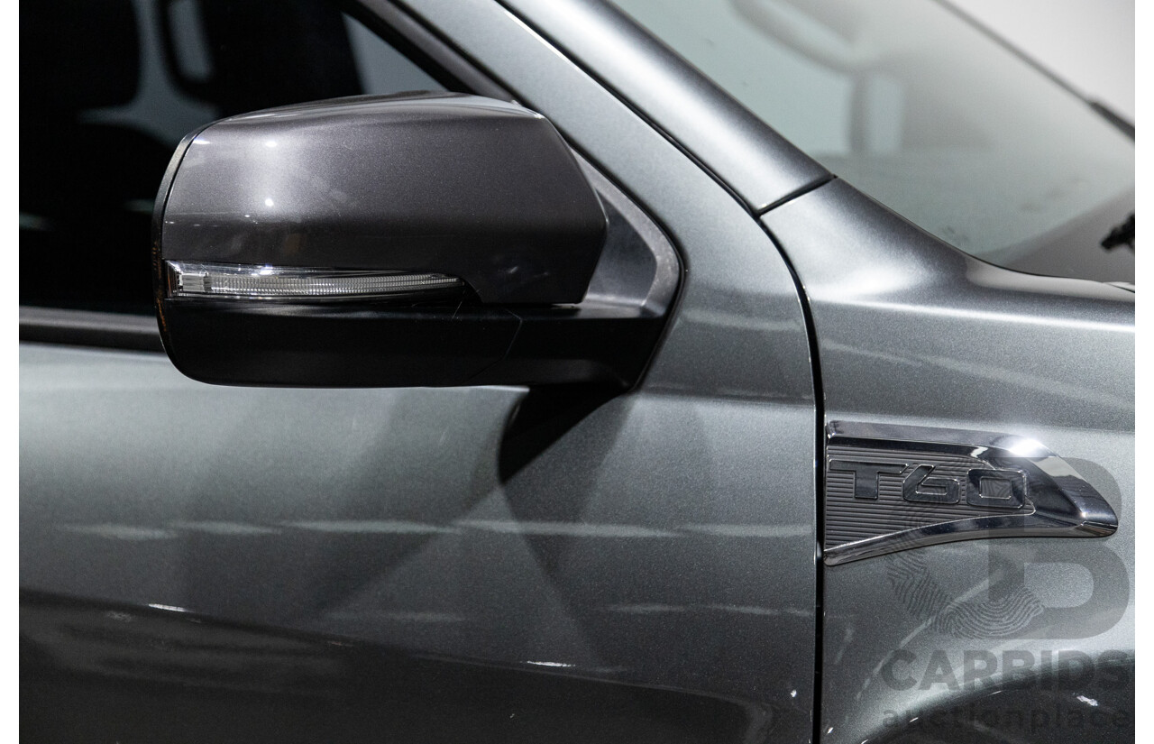 6/2018 Ldv T60 PRO (4x4) SK8C Double Cab Utility Grey Turbo Diesel 2.8L